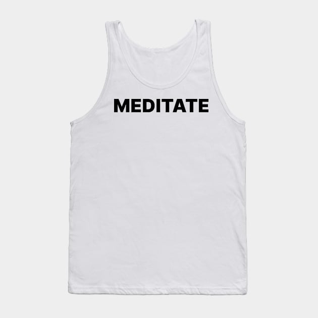 Meditate Tank Top by Tiomio